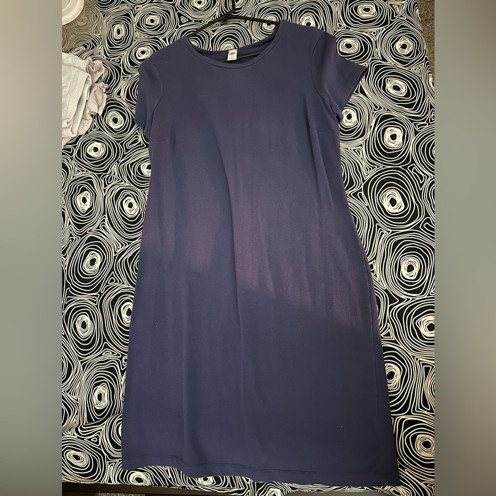 Navy blue T-shirt dress